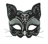 Bristol Novelty Cat Decorative Eye Mask on Headband, PET, Polyester, Fabric, Glu