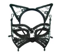 Bristol Novelty Cat Mask - Black - Black - One Size