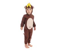Toddler Curious Monkey Book Day Animal Jungle Boys Girls Fancy Dress Costume XS