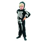 Bristol Novelty CC041 Skeleton Boy Toddler Dress, White, X-Small