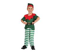 Bristol Novelty CC072 Santa Helper Boy Toddler Costume, White, X-Small