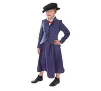 Bristol Novelty CC196 Nanny Costume set | For Kids | Blue Accessory, Multi-Colour, Age 8-10 Years Old Halloween Halloween