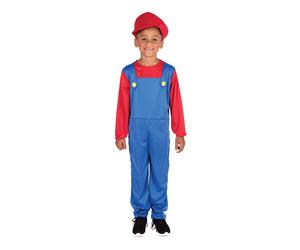 Bristol Novelty CC291 Plumbers Mate Boy (L) matte Costume, Blue, red, 8-10 Years