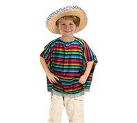 Bristol Novelty CC320 Mexican Poncho Costume, Unisex-Child, One Size Halloween Halloween