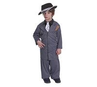 Bristol Novelty CC384 Gangster Boy Costume set | For Kids | Checkered, multicoloured, Age 4-6 years old Halloween Halloween