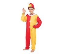Bristol Novelty CC450 Clown Costume, Yellow, Medium, Approx Age 5 - 7 Years, Clown (M) Halloween