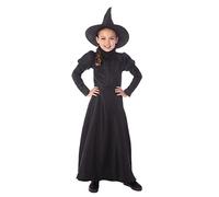 Bristol Novelty CF225S Wickedest Witch CHILD Small Costume, Girls, Black, 3-4 Years Old Halloween Halloween