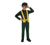 Bristol Novelty CF228XL WWI Soldier (BN Original) Extra Large Costume, Boys, Green, Yellow, Age 10-12 Years Old Halloween, World Book Day