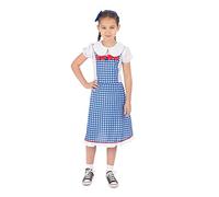 Bristol Novelty CF232XL Kansas Girl Costume, Blue, White, Age 10-12 Years Old Halloween