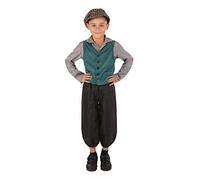 Bristol Novelty CF236L Victorian Street Boy (Large) Costume, Multi-Colour, 8-10 Years Old Halloween, World Book Day
