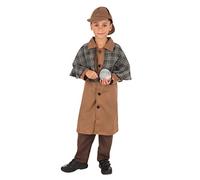 Bristol Novelty CF237XL Detective Boy (Extra Large) Costume, Brown, 9-10+ Years Old Halloween Halloween