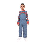Bristol Novelty CF249M Child Costume Denim Demon, Girls, Boys, Multi-colour, M Halloween Halloween