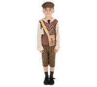 Bristol Novelty Childrens/Boys Evacuee Schoolboy Costume - Multicoloured - L - Multicoloured