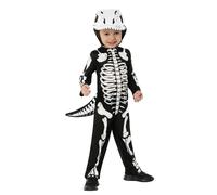 Bristol Novelty Childrens/Kids Dinosaur Skeleton Costume - Black/White - 2-3 Years - Black/White