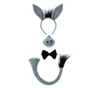 Bristol Novelty Childrens/Kids Donkey Sound Set / One Size Grey/Black BN792