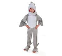 Bristol Novelty Childrens/Kids Jumpsuit Shark CostumeOne Size Grey BN2825