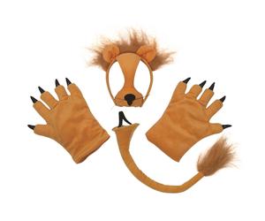 Bristol Novelty Childrens/Kids Lion Mask Tail And Paws CostuOne Size Brown BN18