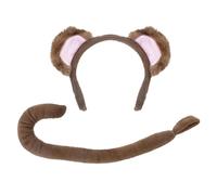 Bristol Novelty Childrens/Kids Monkey Ears And Tail Accessories Set - Brown - Brown - One Size