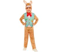 Bristol Novelty Childrens/Kids Rabbit Costume Set5-6 Years Brown/Blue/Pink BN62
