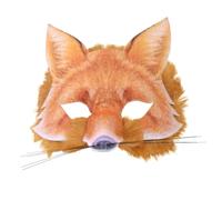 Bristol Novelty Childrens/Kids Realistic Fur Fox Face Mask - Orange - One Size - Orange