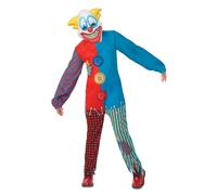 Bristol Novelty Childrens/Kids Scary Clown CostumeXL Multicoloured BN5536