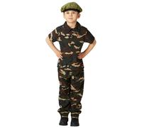 Bristol Novelty Childrens/Kids Soldier Costume - Green - 7-8 Years - Green