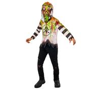 Bristol Novelty Childrens/Kids Toxic Costume - White/Black - S - White/Black