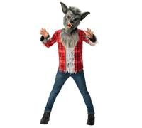 Bristol Novelty Childrens/Kids Werewolf Costume - Red/Grey/Blue - 5-6 Years - Red/Grey/Blue