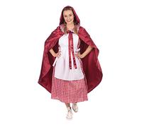 Bristol Novelty Classic Riding Hood Female Costume, Women, Red, White World Book Day
