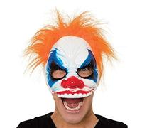 Bristol Novelty Clown Half Face Glasses Frame Eye Mask, PET, Polyester, Paint, ABS, Metal, Multi-Colour, One Size