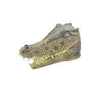 Bristol Novelty Crocodile Rubber Overhead Mask - Green - Green - One Size