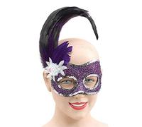 Bristol Novelty EM049 Face Eye Mask with Sequin, Purple, One Size