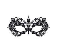 Bristol Novelty EM138 Filigree Blooming Mask, Women, Black