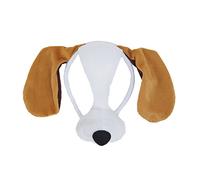 Bristol Novelty EM154 Dog Mask and Sound on Headband, Unisex-Child, Multi-Colour, One Size