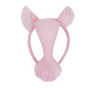 Bristol Novelty EM158 Pig Mask with Sound | Pink | Pack of 1 Headband, Unisex-Child, Multi-Colour, One Size