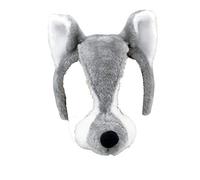Bristol Novelty EM253 Wolf Mask and Sound on Headband, Unisex-Child, Multi-Colour, One Size