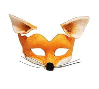 Bristol Novelty EM713 Fox Set Mask | Orange | Pack of 1 Ears Costume, Unisex-Adult, White, One Size