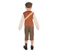 Bristol Novelty Evacuee Schoolboy Costume, Age 10-12 years old, Brown Halloween