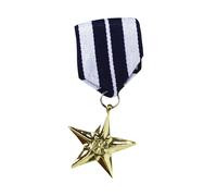 Bristol Novelty Fake Military Medal - Gold/Black/White - Gold/Black/White - One Size