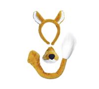Bristol Novelty Fox Sounds Costume Accessory SetOne Size Brown/White BN5941