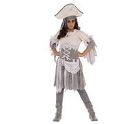 Bristol Novelty Ghost Pirate Girl Halloween Costume, Childrens