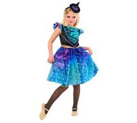 Bristol Novelty Girls Cosmic Witch Costume7-8 Years Blue BN6135