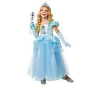 Bristol Novelty Girls Princess Costume - Blue - 5-6 Years - Blue
