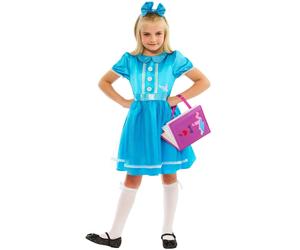 Bristol Novelty Girls Tilda The Bookworm Costume Set - Blue - 3-4 Years - Blue