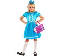 Bristol Novelty Girls Tilda The Bookworm Costume Set - Blue - 3-4 Years - Blue