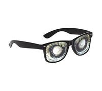 Bristol Novelty GJ445 Monster Eye Glasses Halloween Accessory Set, Unisex-Adult, Black/Green, One Size