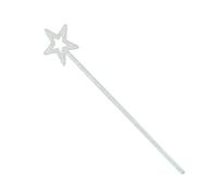 Bristol Novelty Glitter Star Wand - Silver - Silver - One Size