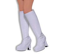 Bristol Novelty Go Boot Tops White, Womens, One Size Halloween | Fancy Dress Accessory, One Size