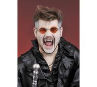 Bristol Novelty Gothic Vampire Count Dracula Orange Glasses
