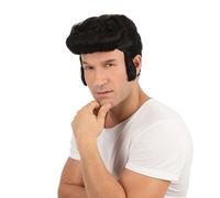 Bristol Novelty Greaser Wig - Black - Black - One Size